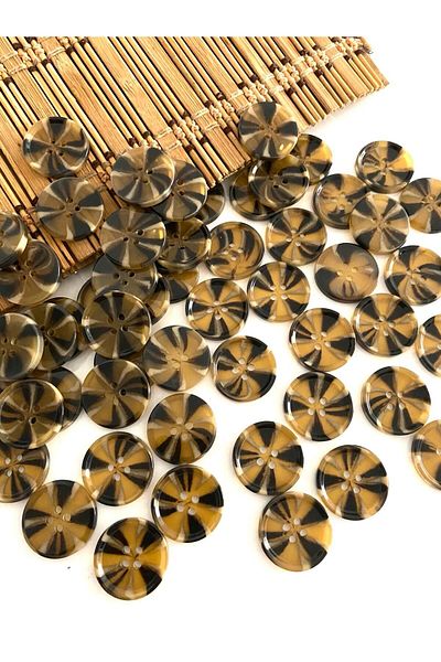 canan dizayn 25 MM COAT AND TRENCHCOT BUTTON BROWN-BEIGE (8 PIECES)