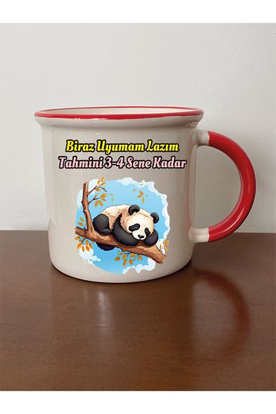 lili hediyelik I Need Some Sleep Predicted Red Mouth Cup for 3-4 Years