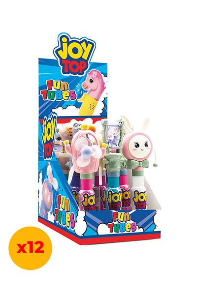 TAYAŞ Joytop Fun Tubes - Lollipop 11g X 12 Pieces