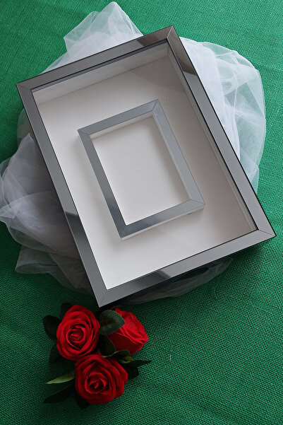 hobicehayaller Rama de memorie 25x35 cm cu sectiune foto! Noi cutii de trandafiri la modă! Design de flori de logodnă de promisiune!