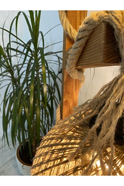 teknotrust Tasarım Ağaç Lambader 140 Doğal Ahşap Lambader Kütük Köşe Aydınlatma