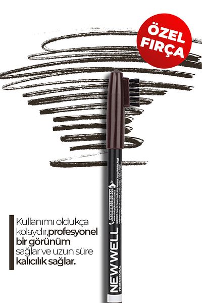 New Well Eyebrow Pencil Dark Brown EB0028680923304779
