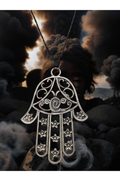 whocares قلادة نسائية كبيرة برمز يد همسة، قلادة أنيقة وعصرية ذات جودة عالية