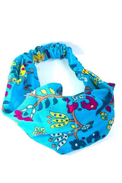 BERG Women's Tile Patterned Parachute Elastic Bandana, Elastic Hair Band, Bandana