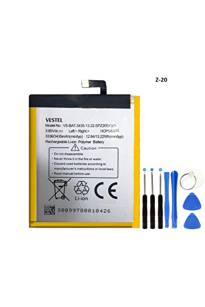 Beruflic Vestel Venüs Z20 Batarya Pil ve Tamir Seti Bat-3435