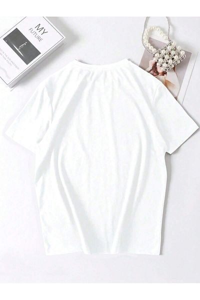 Jose Clothing Μπλουζάκι Unisex Oversize από οργανικό βαμβάκι με λευκή στάμπα - κοντομάνικο