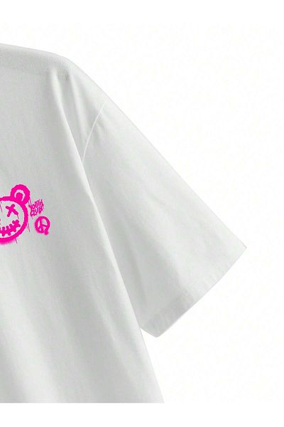 Jose Clothing Μπλουζάκι Unisex Oversize από οργανικό βαμβάκι με λευκή στάμπα - κοντομάνικο