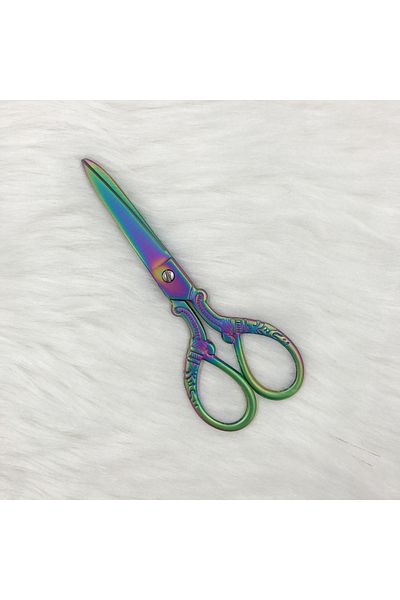 HOBİREYON Vintage Sewing Embroidery Scissors No:8 (Ebruli)