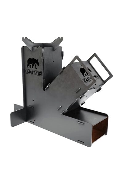 Kamp Ayısı ® NordiFyr™ Roket Soba: Katlanabilir Taşıma Çantalı Kamp Ocağı