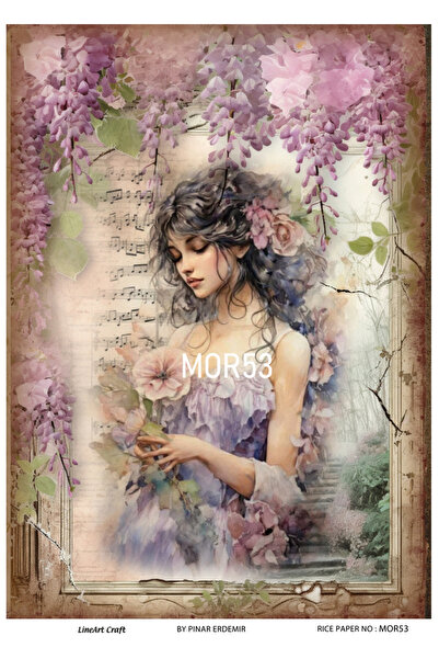 LİNEART ورق ديكوباج نحاسي رقم: MOR53