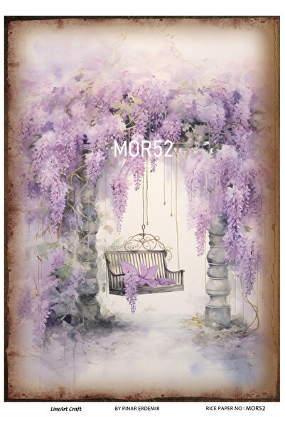 LİNEART Pirinç Dekopaj Kağıdı No:MOR52