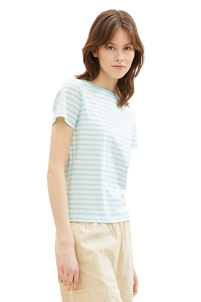 Tom Tailor Denim modernes Streifen-T-Shirt