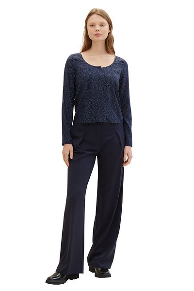 Tom Tailor Denim blůza se snadným zapínáním na knoflíky