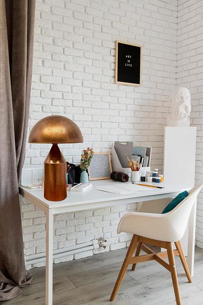 Bamyum Lipeo Tischlampe Kupfer 30cm, Pilzlampe Metalllampe