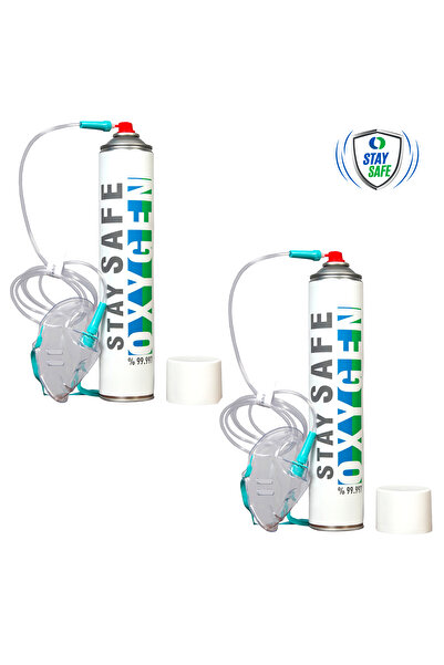 Stay Safe Taşınabilir Medikal Oksijen Maskeli 2'li Paket