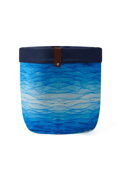 Evidea Coș Organizator Baie Albastru - Multifuncțional - 28x25 cm