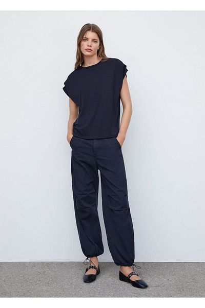 MANGO Woman Short-sleeved Oversize T-shirt