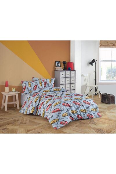 ÇELİK GRUP ONUR HOME COLLECTİON  TEK KİŞİLİK  NEVRESİM TAKIMI (ARABALI MODEL)