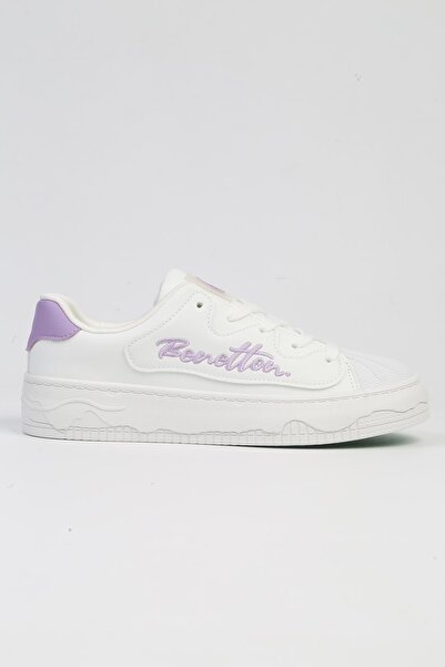 Benetton ® |   BNI-10102 4211 White Powder-IMPORTED Pantofi sport pentru feme...