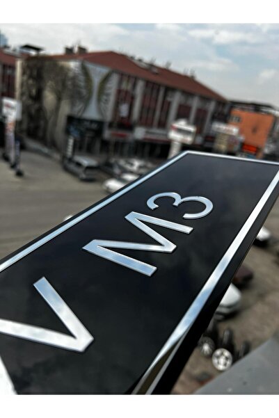 BMASTORE06 BMW M3 Yazılı Dekor Plakalık