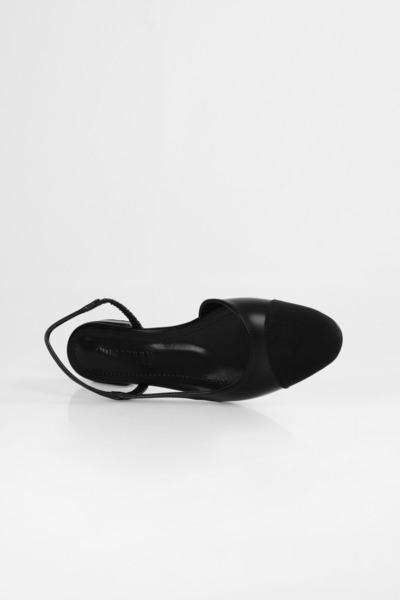 Shoeberry Dámské neformální baleríny Sefre Black Skin