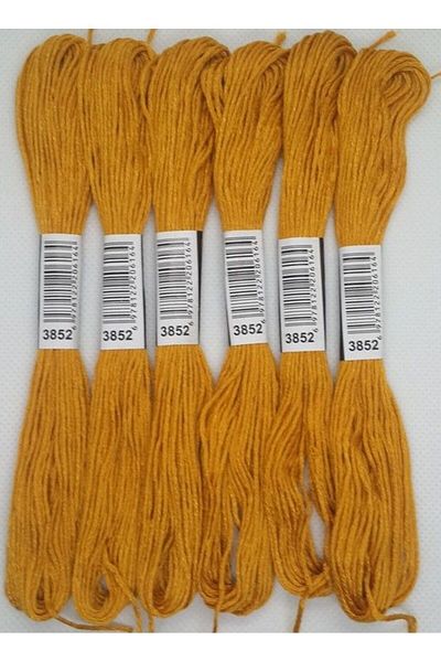 ALMİŞ 6 Pieces Single Color Etamine Cross Stitch Bracelet Brazilian Embroidery Thread 10-3865