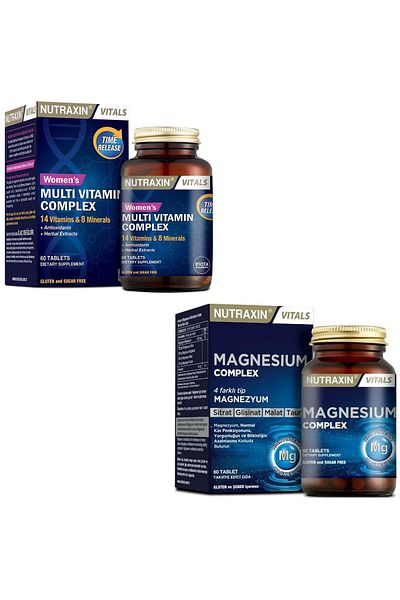 Nutraxin 60 Tablets Multivitamin and Mineral Complex for Women - Magnesium
