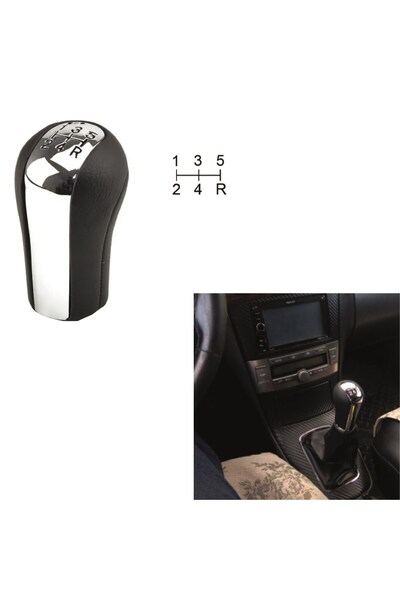 NS Nilser Auto Parts Nilser Toyota Avensis Gear Shift Knob 5 Forward Nickel P...