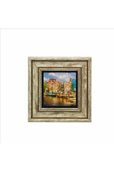 BAKSEPETE Netherlands Visual Printed Natural Stone Painting 20X20 Krg-27