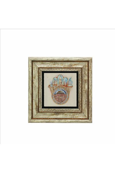 Sadrazam Istanbul Symbolic Places Printed Natural Stone Painting 20X20 Krt-30
