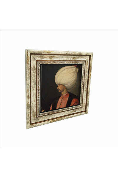 Sadrazam Pictură cu piatră naturală imprimată Sultanul Suleiman 25x25 Krt-93