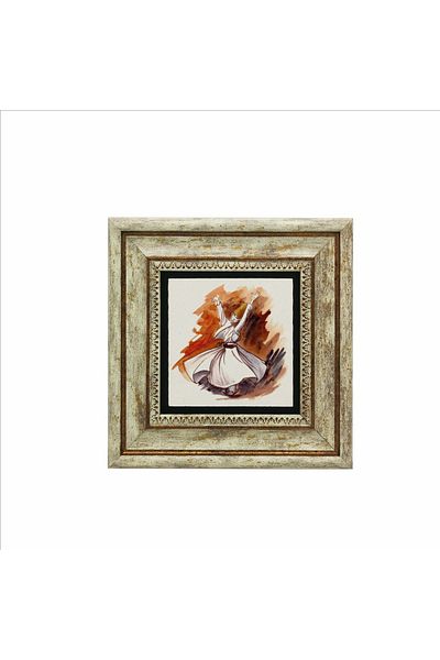 Sadrazam Pictură cu piatră naturală imprimată Dervish 20x20 Krt-78