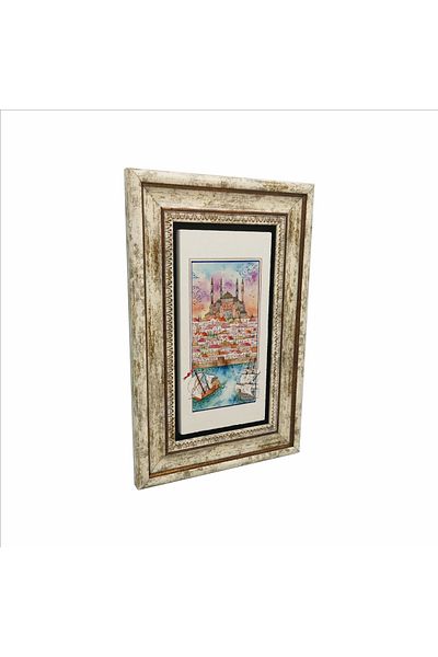 Sadrazam Pictură în piatră naturală imprimată în miniatură Hagia Sofia 20x30 Drt-5