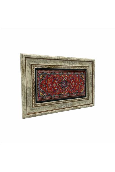 Sadrazam Pictură cu model Kilim anatolian imprimat cu piatră naturală 20x30 Drt-51