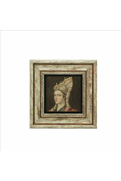 Sadrazam Pictură cu piatră naturală imprimată Hürrem Sultan 20x20 KRT-95