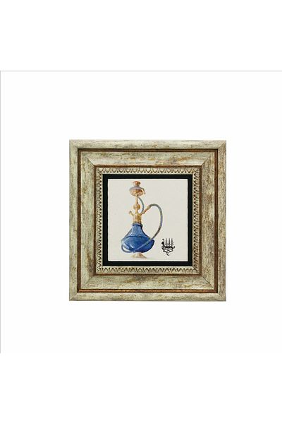 Sadrazam Istanbul Hookah Printed Natural Stone Painting 20X20 Krt-58