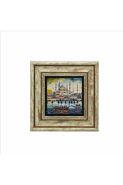 Sadrazam Masa din piatra naturala imprimata Moscheea Sultanahmet 20x20 Krt-14