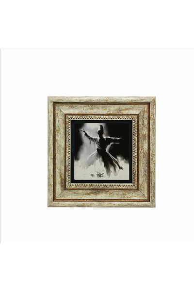 Sadrazam Pictură cu piatră naturală imprimată Dervish 20x20 Krt-75