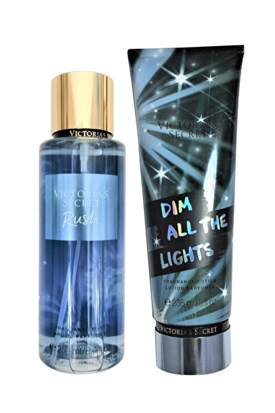 Victoria's Secret Rush & Dim All The Lights Vücut Losyonu Ve Spreyi 2'li Set