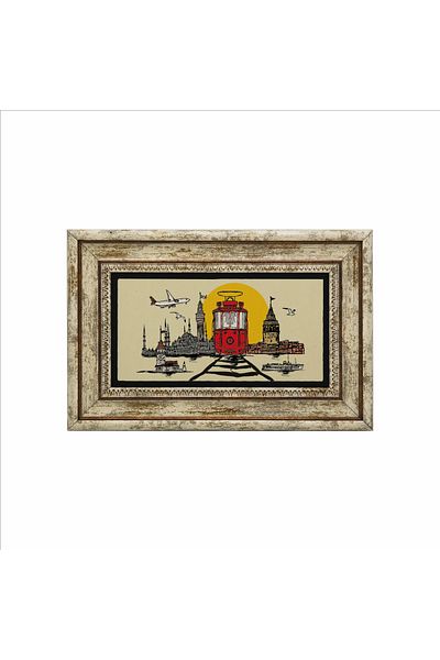 Sadrazam Tablou din piatră naturală imprimat Istanbul 20x30 Drt-13