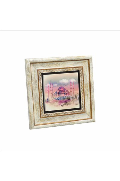 Sadrazam Masa din piatra naturala imprimata Moscheea Sultanahmet 20x20 Krt-12