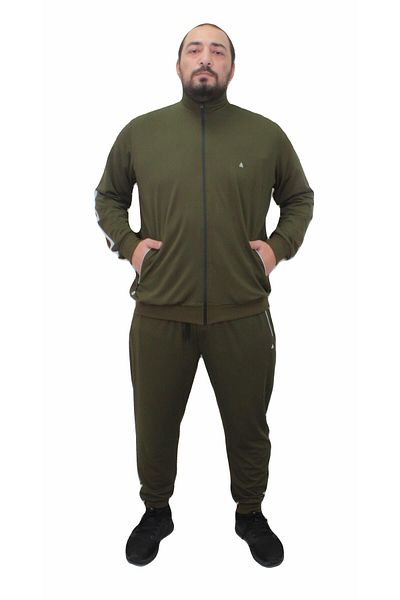 MocGrande Men's Plus Size Tracksuit Suit MG TK715 KHAKI