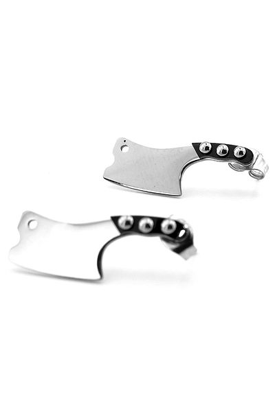 Solfera Master Chef Inline Stainless Steel Men's Earrings ER042