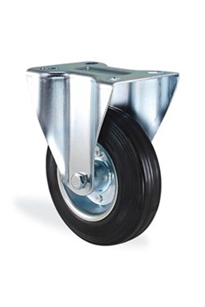 Kama Kauçuk Dolgu Lastik Sanayi Tekeri Sabit Tekerlek - 80 mm Çap