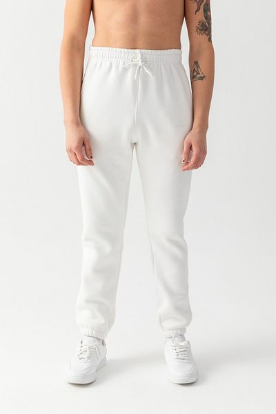 MUTANT Peak Embroidered Sweatpants White