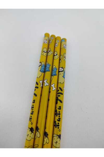 SANRIO Pompompurin Patterned HB Pencils 4 Pieces