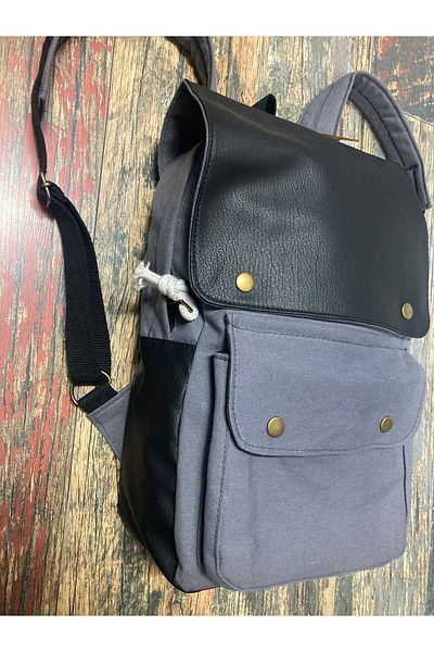 Street Bag Δερμάτινο σακίδιο πλάτης με κάλυμμα καθημερινής χρήσης Σχολική τσάντα ταξιδιού για κάμπινγκ