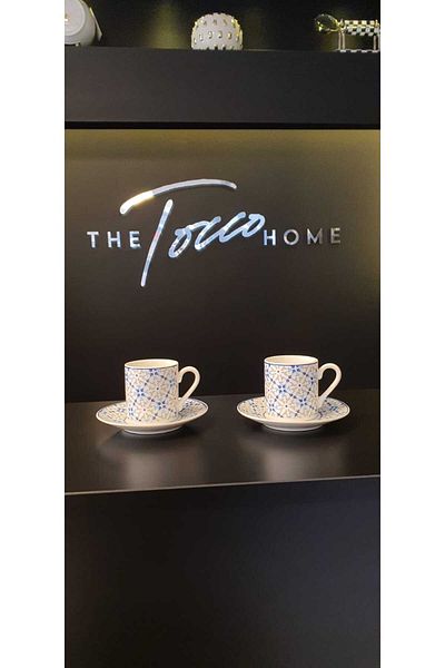 GÖNÜL PORCELAIN 6-PIECE COFFEE SET