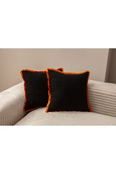 SWITA CAZ KIRLENT 43X43 CU FRANJURI NEGRE