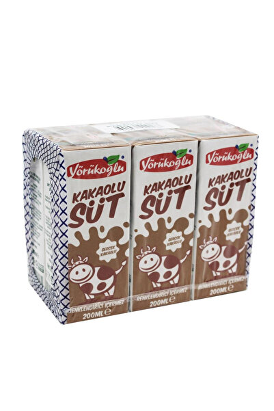 Yörükoğlu Kakaolu Süt 180 Ml X 6 Adet